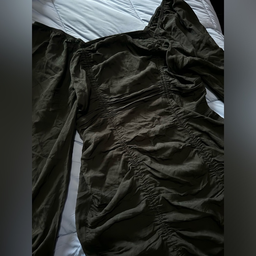 Mini scrunched dress